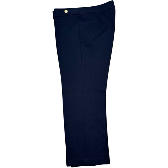 Anne Klein Navy Blue Knit Trouser Pants Size 14 - Picture 2 of 6